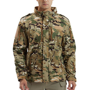 Men's Fleece Jacket Camouflage Waterproof Soft Shell Jacket: Your Ultimate Outdoor Companion