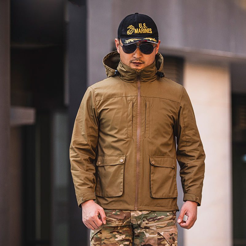 Elevate Your Outdoor Adventures with Our Fashion Simple Men's Outdoor Camouflage Jacket