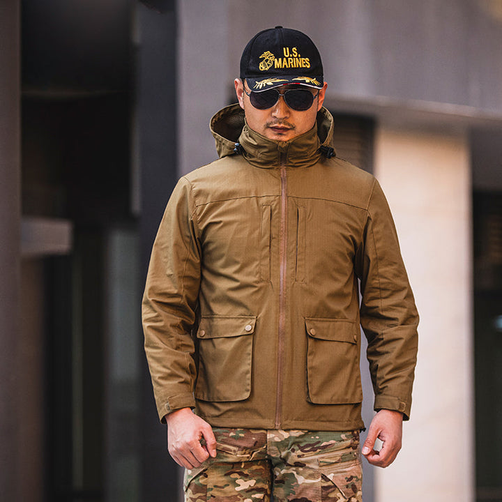 Elevate Your Outdoor Adventures with Our Fashion Simple Men's Outdoor Camouflage Jacket
