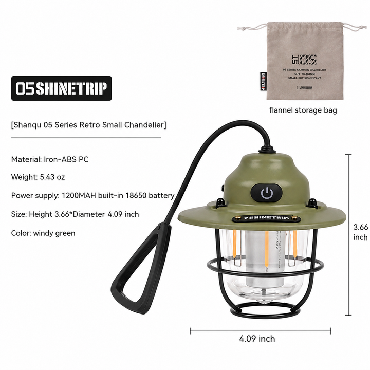 Illuminate Your Outdoor Adventures with the Pine Cone Outdoor Camping Lantern Chandelier