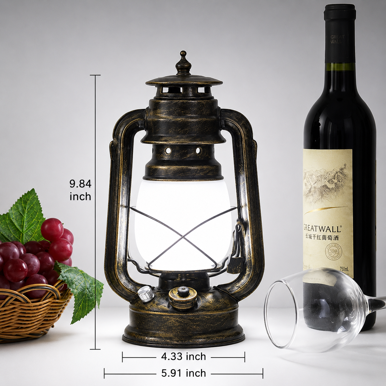 Retro Horse Lantern Outdoor Camping Kerosene Lamp
