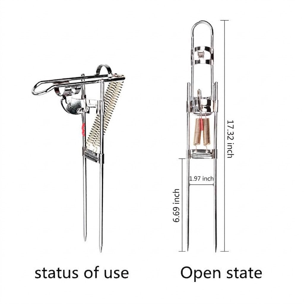 Anti-Rust Steel Adjustable Fishing Rod Holder
