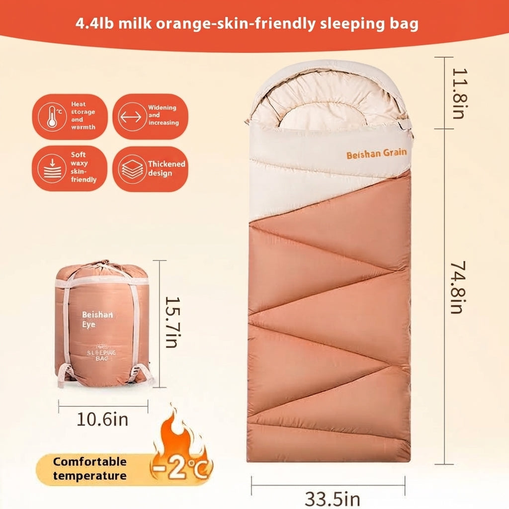 Thickened Warm Outdoor Camping Sleeping Bag