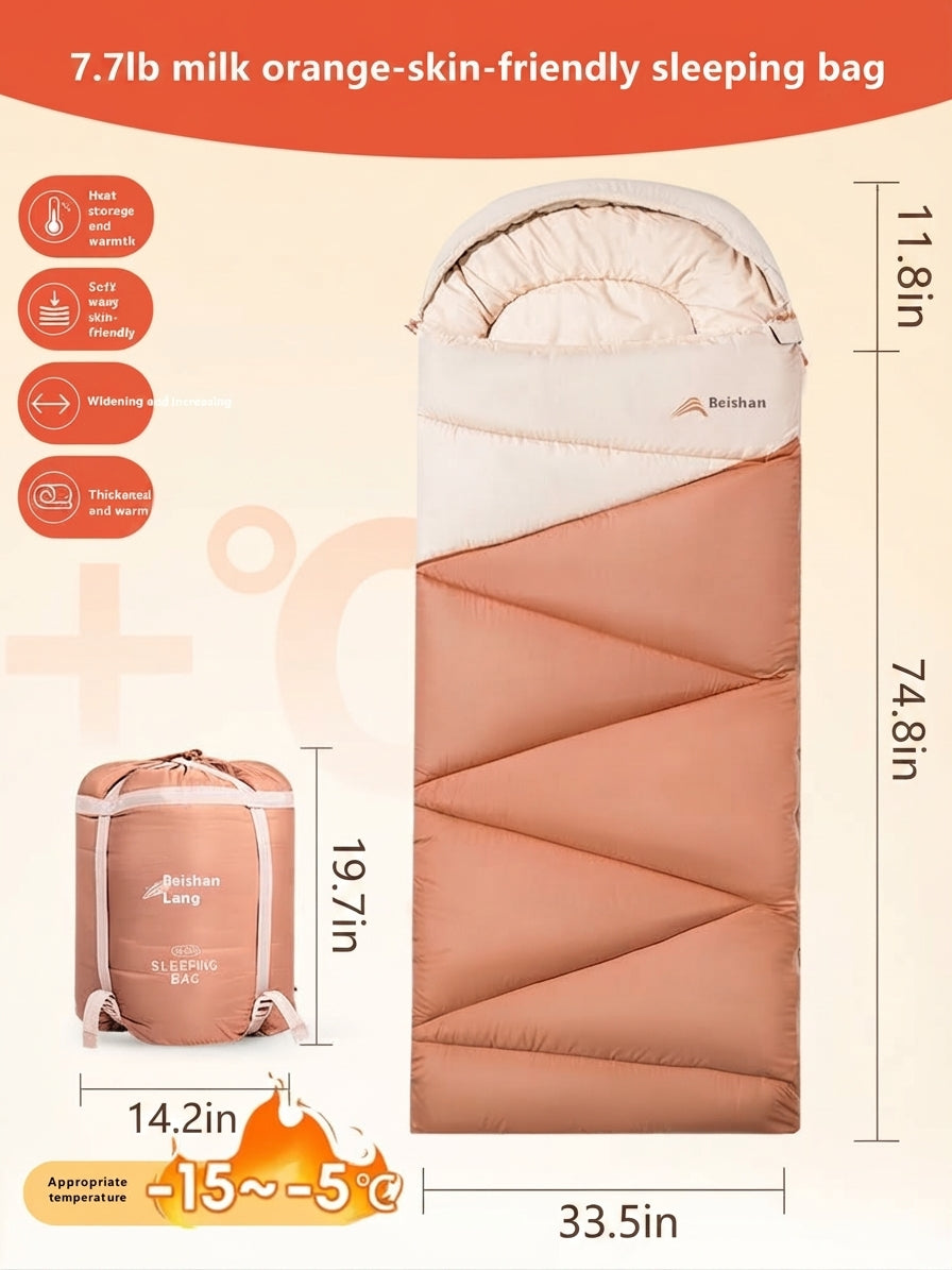 Thickened Warm Outdoor Camping Sleeping Bag