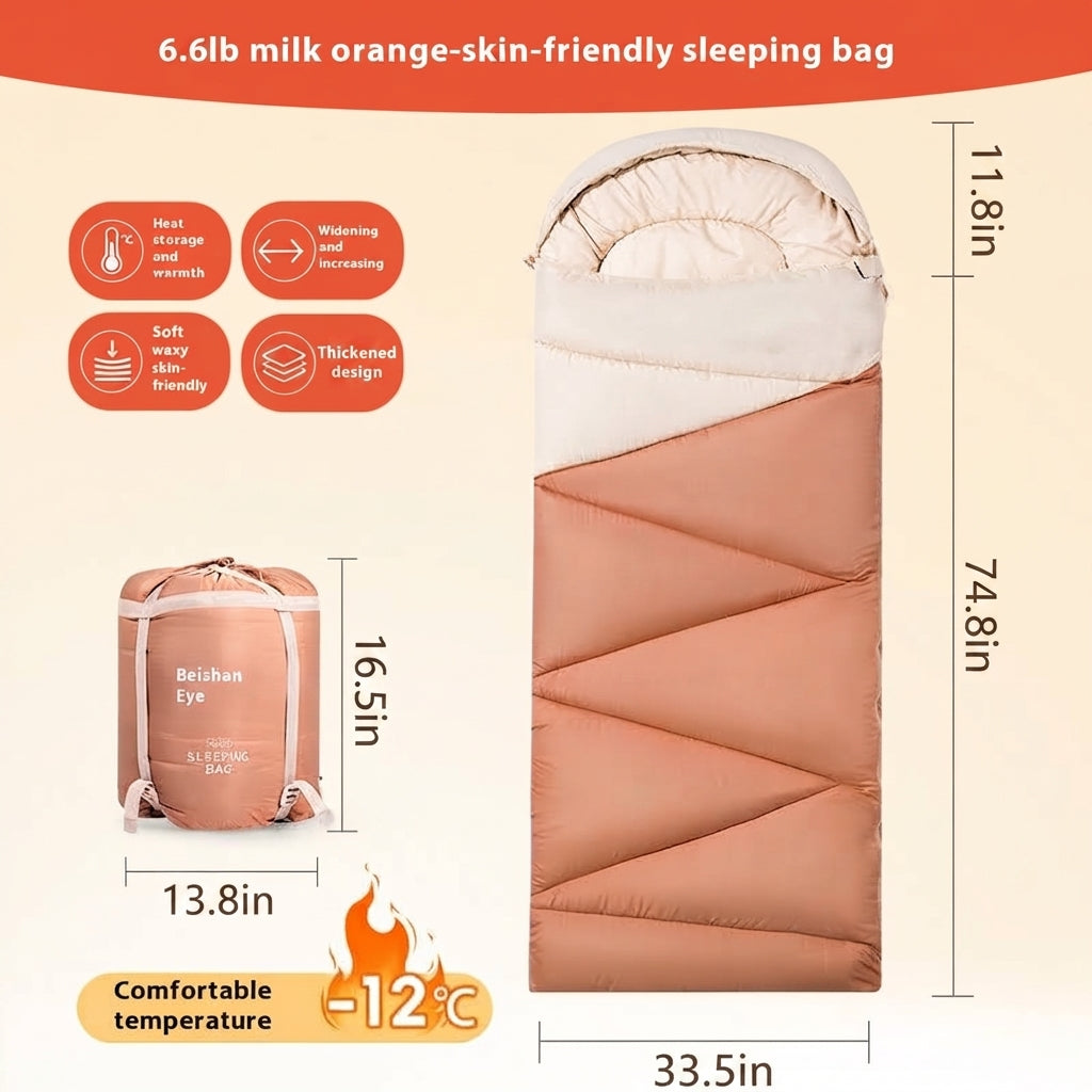 Thickened Warm Outdoor Camping Sleeping Bag