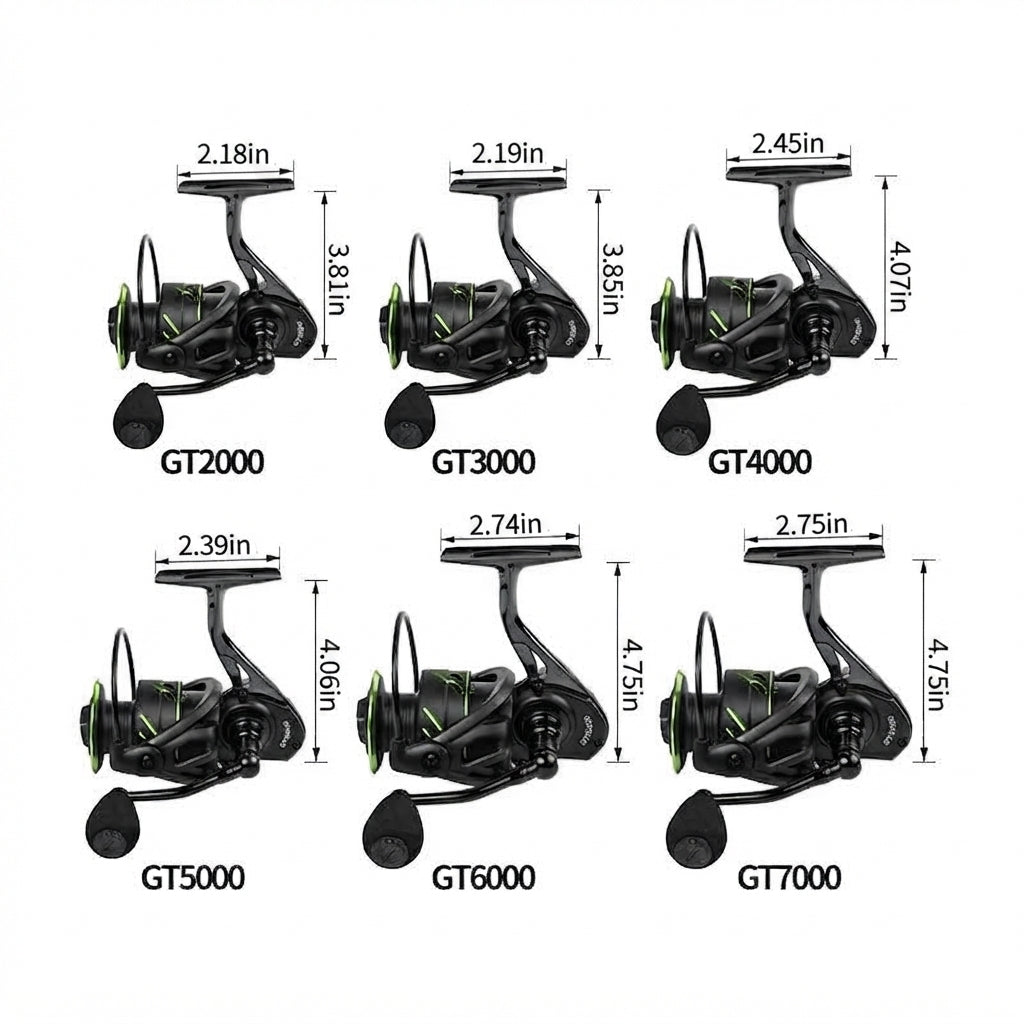 Full Metal Fishing Reel With Durable Construction