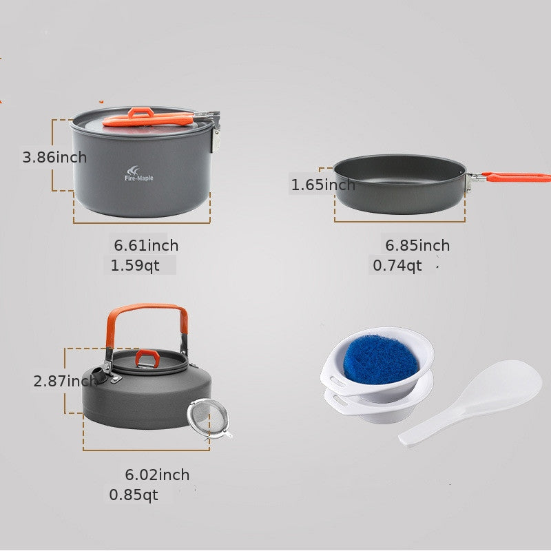 Portable Outdoor Camping Cookware Set