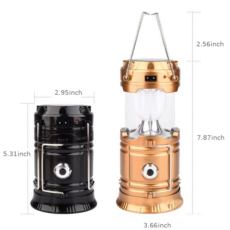 Solar Rechargeable Telescopic Camping Lantern