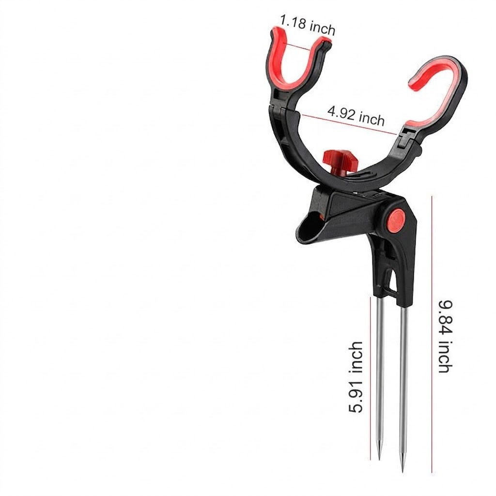 Anti-Rust Steel Adjustable Fishing Rod Holder