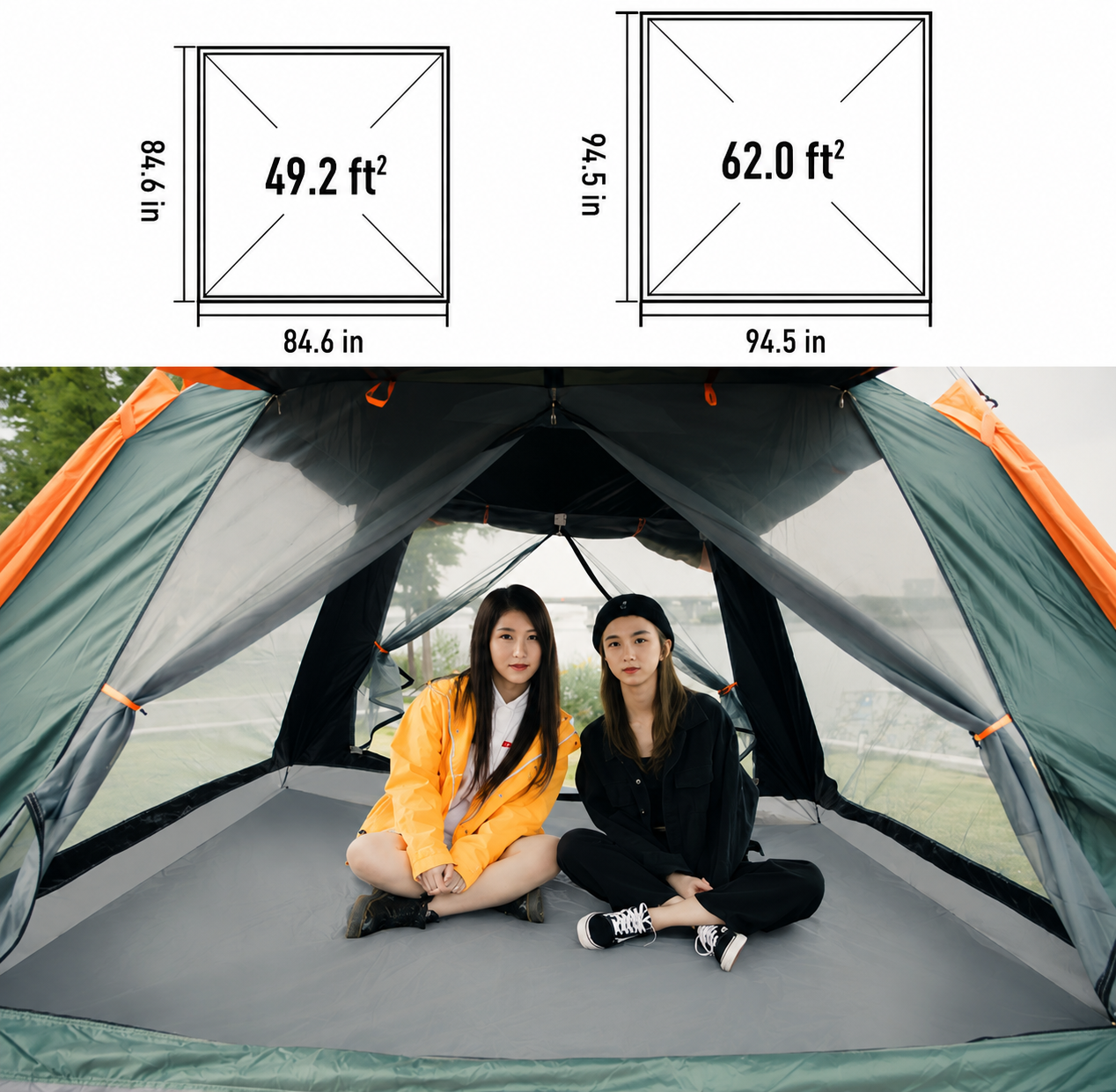 Automatic Quick Setup Waterproof Camping Tent