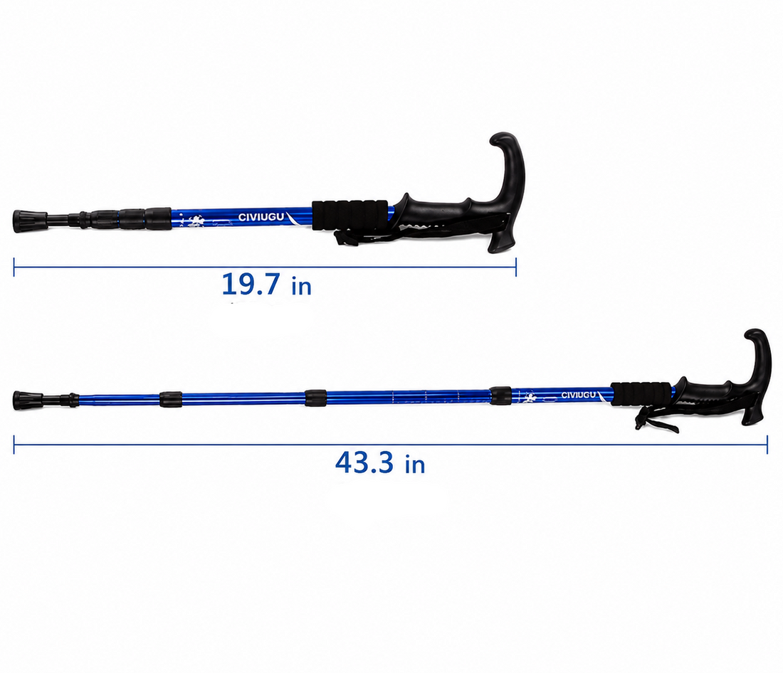 Professional Aluminum Alloy Retractable Trekking Pole